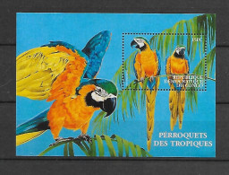 Congo 2000 Birds - Parrots MS #1 MNH - Papegaaien, Parkieten