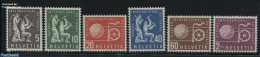 Switzerland 1956 International Labour Organisation 6v, Mint NH, History - Science - Various - I.l.o. - Mining - Industry - Nuevos