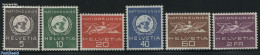 Switzerland 1955 United Nations 6v, Unused (hinged), History - United Nations - Nuevos