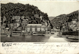 Gruss Aus Herrenskretschen - Litho - Böhmen Und Mähren