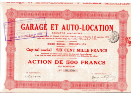 GARAGE Et AUTO-LOCATION - Automobilismo