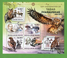 MOÇ1322- MOÇAMBIQUE 2012- MNH_ MOCHOS - CORUJAS_ AVES - Uilen