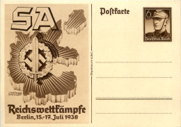 SA Reichswettkämpfe Berlin 1938 - Ganzsache - War 1939-45