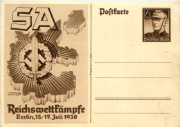 Sa Reichswettkämpfe 1938 - Ganzsache - War 1939-45