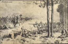 CPA Działdowo Soldau Ostpreußen, Gefecht 05.08.1914 - Ostpreussen
