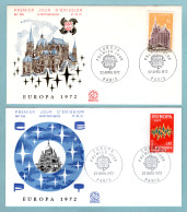 FDC France 1972 - Europa 1972 - YT 1714 & 1715 - Paris - 1970-1979