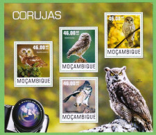 MOÇ1323- MOÇAMBIQUE 2014- MNH_ MOCHOS - CORUJAS_ AVES - Uilen