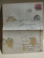 Belgique Anvers Letter E.J.ISENBAERT 1871 To Messina, Italie. - 1869-1883 Leopold II.