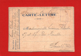 (RECTO / VERSO) CARTE LETTRE EN 1915 - CACHET DU 3eme REGIMENT D' ARTILL. A PIED - Briefe U. Dokumente