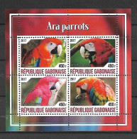 Gabon 2017 Birds - Parrots MS #1 MNH - Papegaaien, Parkieten