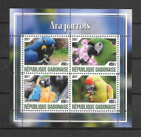 Gabon 2017 Birds - Parrots MS #2 MNH - Papegaaien, Parkieten