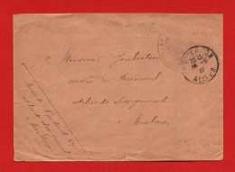 (RECTO / VERSO) ENVELOPPE EN 1917 - CACHET TRESOR ET POSTES LE 16/03/1918 - Briefe U. Dokumente