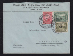 Ecuador 1927 Cover GUAYAQUIL X FRANKFURT Germany - Ecuador