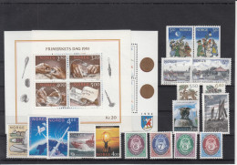 Norway 1991 - Full Year MNH ** - Annate Complete