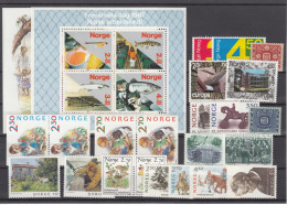 Norway 1987 - Full Year MNH ** - Annate Complete