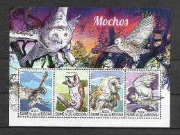 Guinea Bissau 2015 Birds Of Prey MS #1 MNH - Adler & Greifvögel