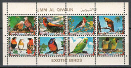 Umm Al Qiwain 1972 Mi 1258/65 MNH - Birds: Parrots And Finches - 35 € - Papegaaien, Parkieten