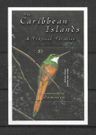 Dominica 2001 Caribbean Fauna - Birds MS #3 MNH - Dominica (1978-...)