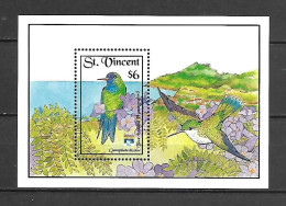 St Vincent 1992 Birds - Hummingbirds #2 MS MNH - Hummingbirds