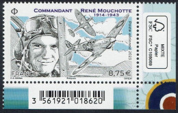 FRANCE 2023 - Commandant René Mouchotte (1914-1943) CDF - Issu De La Feuille De 12 Timbres-Poste Aérienne  YT 95 Neuf ** - 1960-.... Nuovi