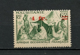 MAURITANIE 134 SURCHARGE TRES DEPLACEE LUXE NEUF SANS CHARNIERE - Unused Stamps