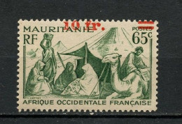 MAURITANIE 136 SURCHARGE TRES DEPLACEE LUXE NEUF SANS CHARNIERE - Unused Stamps