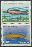 Indien 1991 Fluss- Und Meeressäugetiere 1291/92 Postfrisch - Nuevos