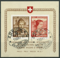 Schweiz 1941 Kriegs-Winterhilfe Trachten Block 6 Gestempelt (C28183) - Bloques & Hojas