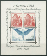 Schweiz 1938 Nationale Briefmarkenausstellung Aarau Block 4 Postfrisch (C28175) - Bloques & Hojas