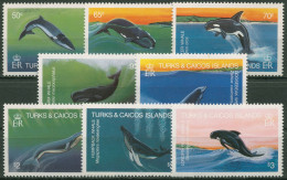 Turks- Und Caicos-Inseln 1983 Tiere Meerestiere Wale 634/41 Postfrisch - Turks And Caicos