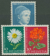 Schweiz 1963 Pro Juventute Knabenbildnis Blumen 786/88 X Postfrisch - Nuevos