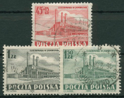 Polen 1952 Industrie Elektrizitätswerk 764/66 Gestempelt - Oblitérés