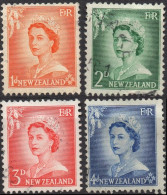 NEW ZEALAND/1953-57/USED/SC#289, 291-3/ QUEEN ELIZABETH II / QEII / PARTIAL SET - Gebruikt