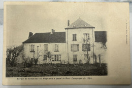 Carte Postale Montmirail Lib.Maurio-Rice Ferme De Greneaux Où A Passé La Nuit Campagne De 1814 - Montmirail