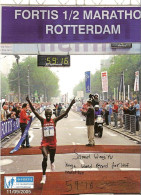 CPM - ATHLETISME - FORTIS SEMI MARATHON DE ROTTERDAM - RECORD DU MONDE - DECICACE IMPRIMEE DU VAINQUEUR - Athletics