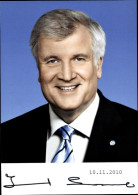 Photo Horst Seehofer, Bayerischer Ministerpräsident, Autogramm - Figuren