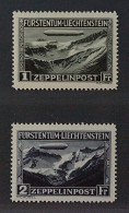 Liechtenstein 114-15 ** Zeppelin 1931, Postfrischer, Qualitäts-Satz, KW 700,- € - Unused Stamps