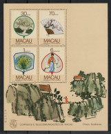 1987 MACAU / MACAO Bl. 6 ** Block Fächer, Postfrisch TOP-Qualität, Selten, 500,€ - Neufs