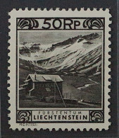 1930, LIECHTENSTEIN 102 C ** Landschaften 50 Rp. Tadellos Postfrisch, 360,-€ - Unused Stamps