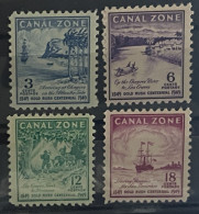 CANAL ZONE - MH* - 1949 -   #  142/145 - Zona Del Canal