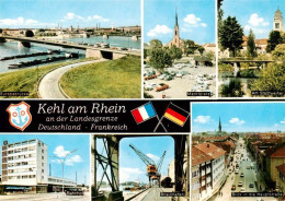 73918298 Kehl  Rhein Landesgrenze Marktplatz Am Stadtweiher Bahnhof Rheinhafen H - Kehl