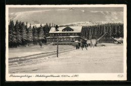 AK Riesengebirge, Schlingelbaude Im Schnee  - Schlesien