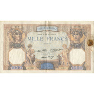 France, 1000 Francs, Cérès Et Mercure, 1932, 1932-06-30, TB, Fayette:37.7 - 1 000 F 1927-1940 ''Cérès Et Mercure''