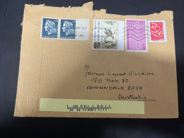 7-7-2024 (21) Letter Posted From FRANCE To Australia (with EUROPA Stamp 1971) + Illegal Stamp ! - 1971