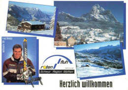 13987606 SCHWYZ_SZ Berghotel Rotenflue Panorama Wintersportplatz Alpen Skirennla - Otros & Sin Clasificación