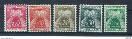 FRANCE TAXE Type Gerbes 1960 YT N° 90/94 Neufs** Cote 2024 = 70 €ur - 1960-.... Mint/hinged