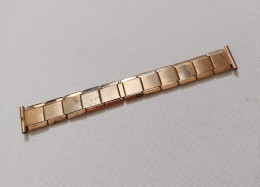 Vintage Gold Tone "Bird" Trademark Expansion Watch Bracelet Band 18 /19 Mm (#69) - Horloge: Zakhorloge