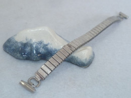 Vintage Silver Tone Expansion Lady Watch Bracelet Band Lug 11/12 Mm (#63) - Horloge: Zakhorloge