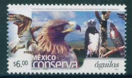 MEXICO 2002 $6 EAGLES 1st. Issue Perf. 14 Thin Paper Mint NH Unmounted - Mexico