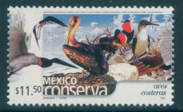 MEXICO 2002 $11.50 COASTAL BIRDS 1st. Issue Thin Ppr. Perf. 14 Mint NH Unmounted - Mexico